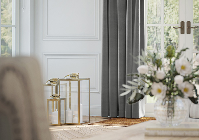 Ultra Luxe Velvet, Dark Grey - Made to Measure Curtains - Image 5